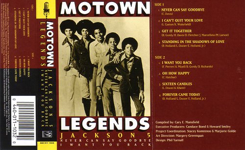 Pochette de la K7 audio Motown Legends Jackson Five